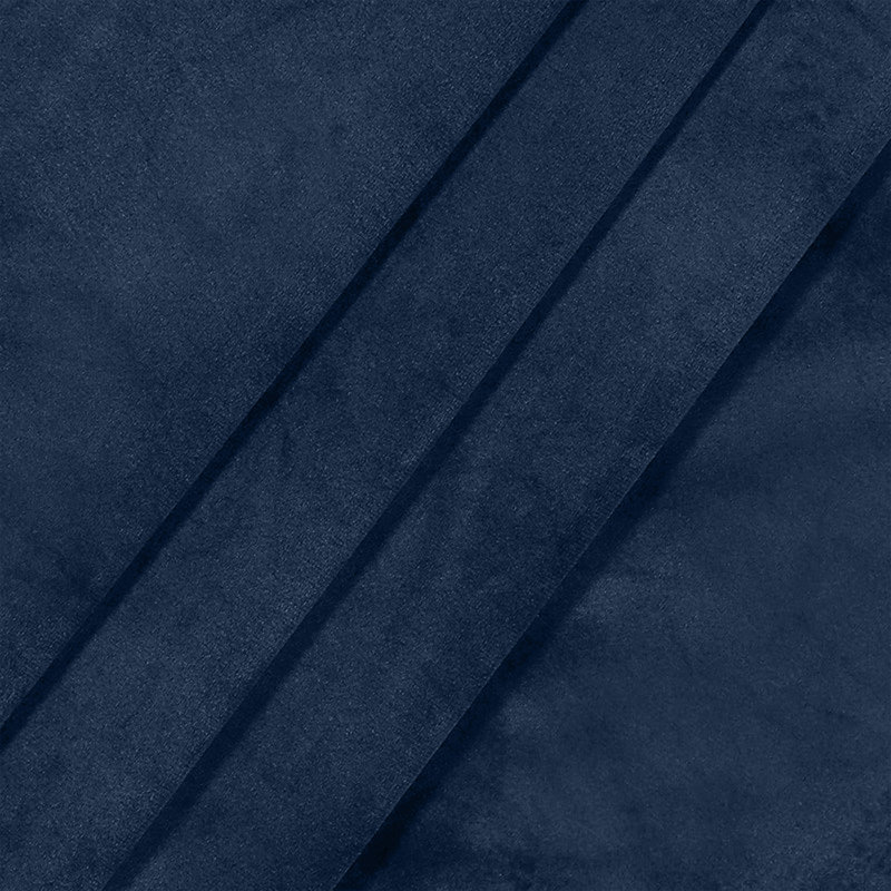 Myron Heavy Crushed Velvet Eyelet Room Darkening Thermal Drape Curtains, 228cm Width x 228cm Drop, Navy Blue