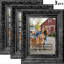 Cadre photo simple 3 pièces 8 "x 10" noir pour décor de salon-131496149-131496150-131496155