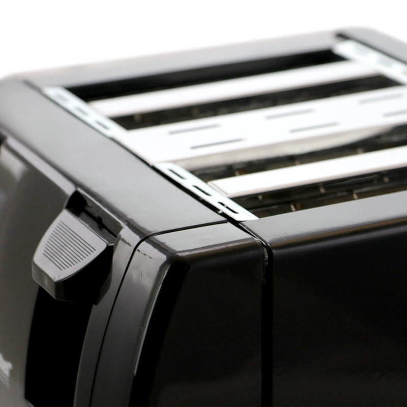 Better Chef 4 Slice Toaster with Dual-Control, Black