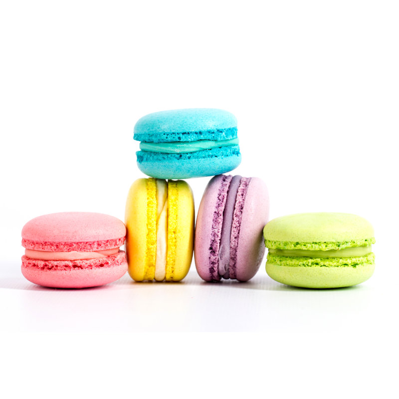Lawney French Macarons by Dadoodas - Wrapped Canvas Print, 30cm H x 46cm W 3.8cm D