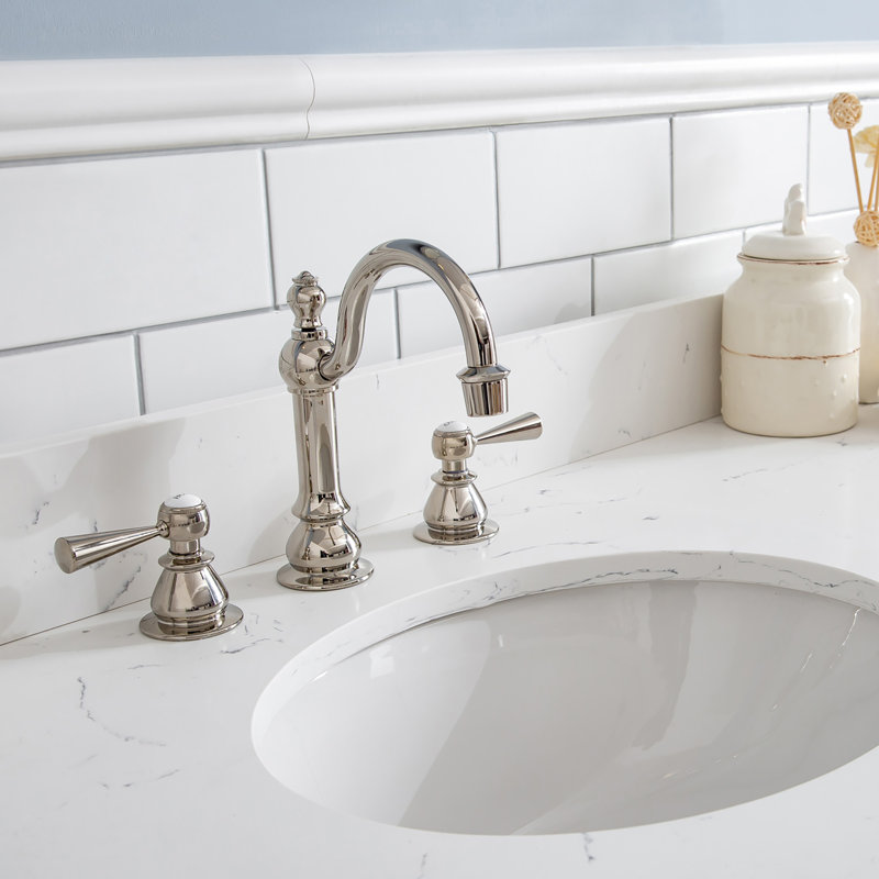 Palace 72'' W Vanity, Pure White, Polished Nickel