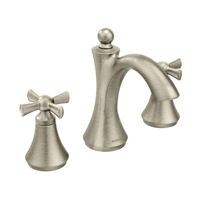 Wynford High Arc Widespread Bathroom Faucet with Drain Assembly