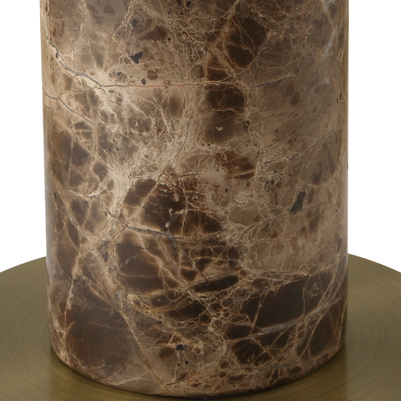 Lampe de style buffet en marbre Laven brun