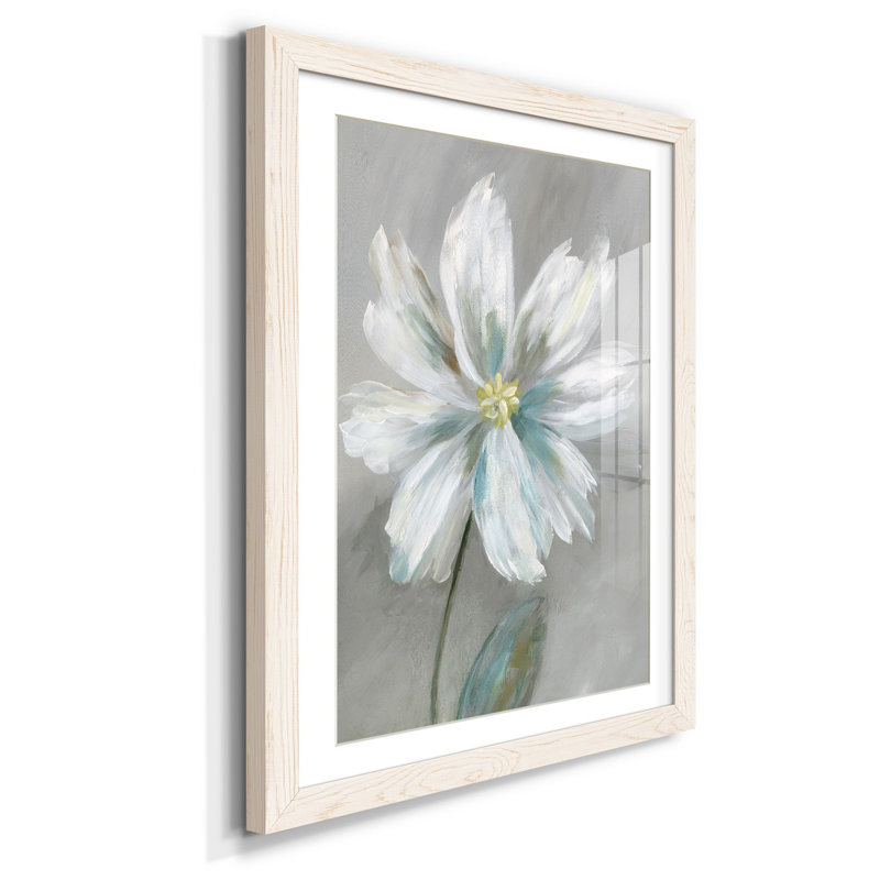 Simple Flower I - cadre photo, reproduction d'art sur papier, H 31,5 po x l 23,5 po x P 1,5 po, Blanc