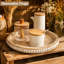 Plateau rond rond en perles-129030253