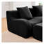 Canapé modulaire incurvé modulaire en tissu l 82,7 po x P 65,7 po x H 27,9 po Everlast