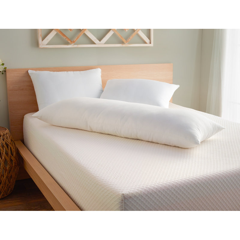 Peaceful Dreams White Cotton Down Alternative Body Pillow
