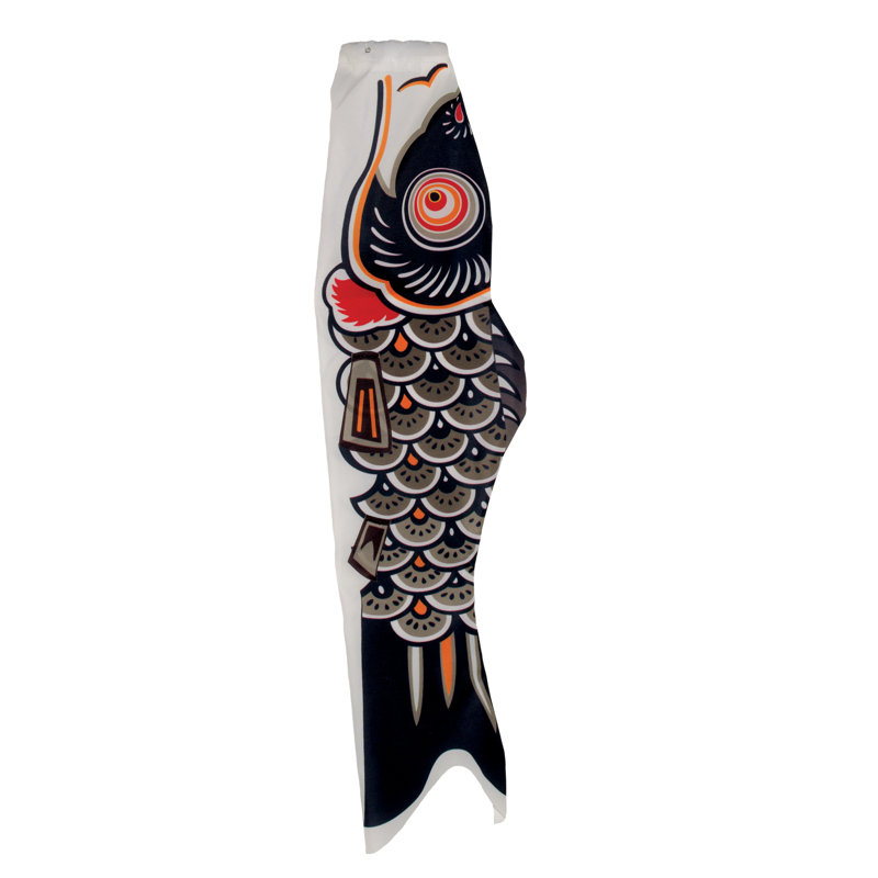 Koi, Black, 60" H x 14.5" W