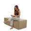 Repose-pieds d'extérieur rectangulaire 24 po x 60 po avec Sunbrella®, H 18 po -113477706