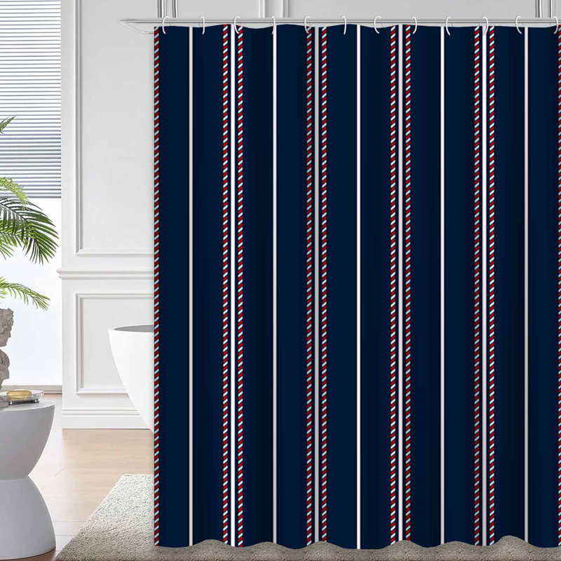 Rideau de douche Stripe, L 72 po x l 84 po
