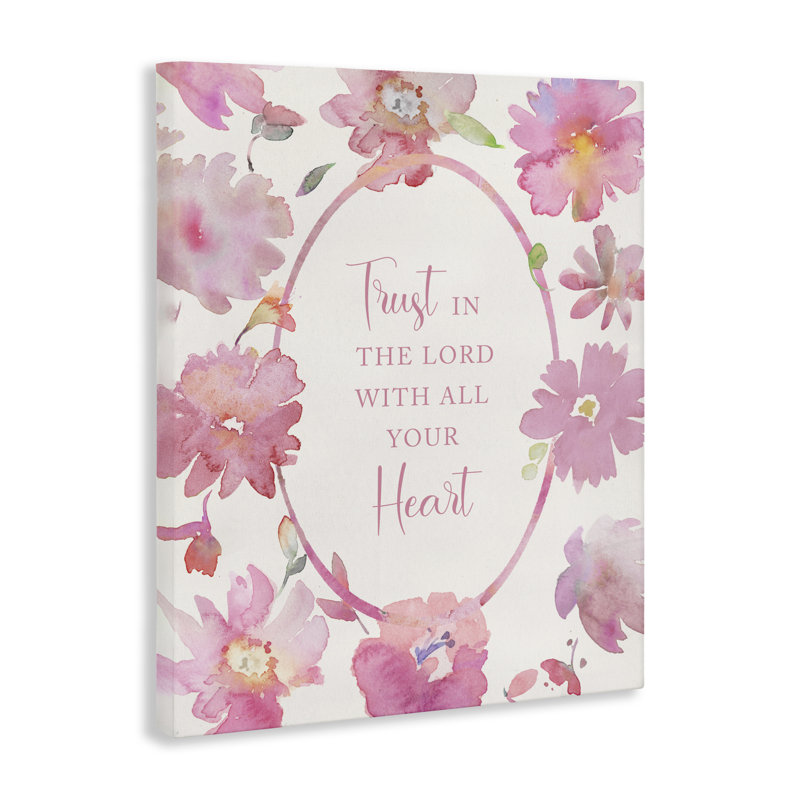 «Trust In The Lord», toile par Bloom, design par Theresa Heidel, H 48 po x l 36 po