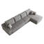 Canapé modulaire de 135 pouces avec méridienne en forme de L, canapé modulaire moderne avec siège profond, canapé rembourré pour la chambre à coucher du salon, aucun assemblage requis-132948437-132948439