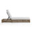 Adjustable Back Pool Chaise Lounge, Woven Rope & Iron Frame with Thick Cushion, Outdoor Patio Lounger for Poolside, Beach, Backyard-1950100305-1950100304