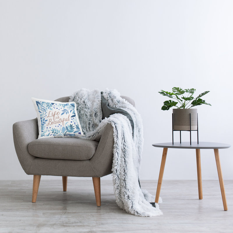 «Life Is Beautiful Blue Botanicals», imprimé par Cherish Flieder