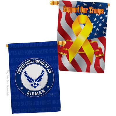 Double Sided 40'' H x 28'' W Polyester House Flag