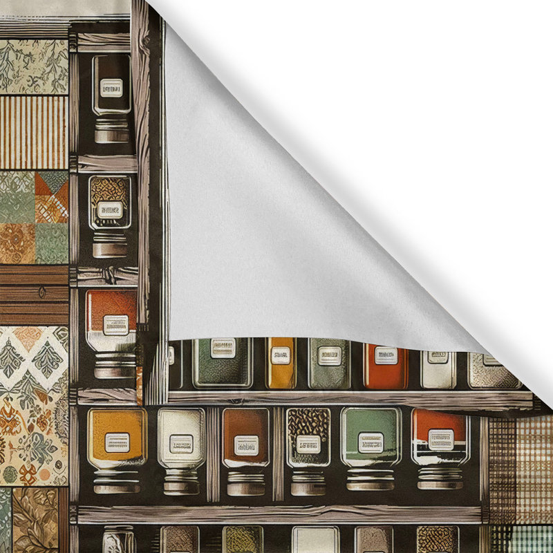 Tailored Kitchen Curtain, 55" W x 36" L