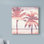 « beachscape palms iii rose mauve », reproduction de peinture à l’acrylique sur toile tendue