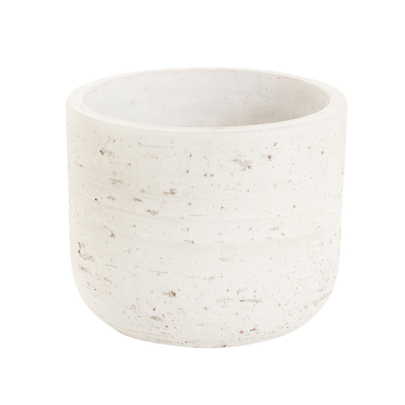 Handmade Ceramic Pot Planter, 4" H x 4.75" W x 4.75" D