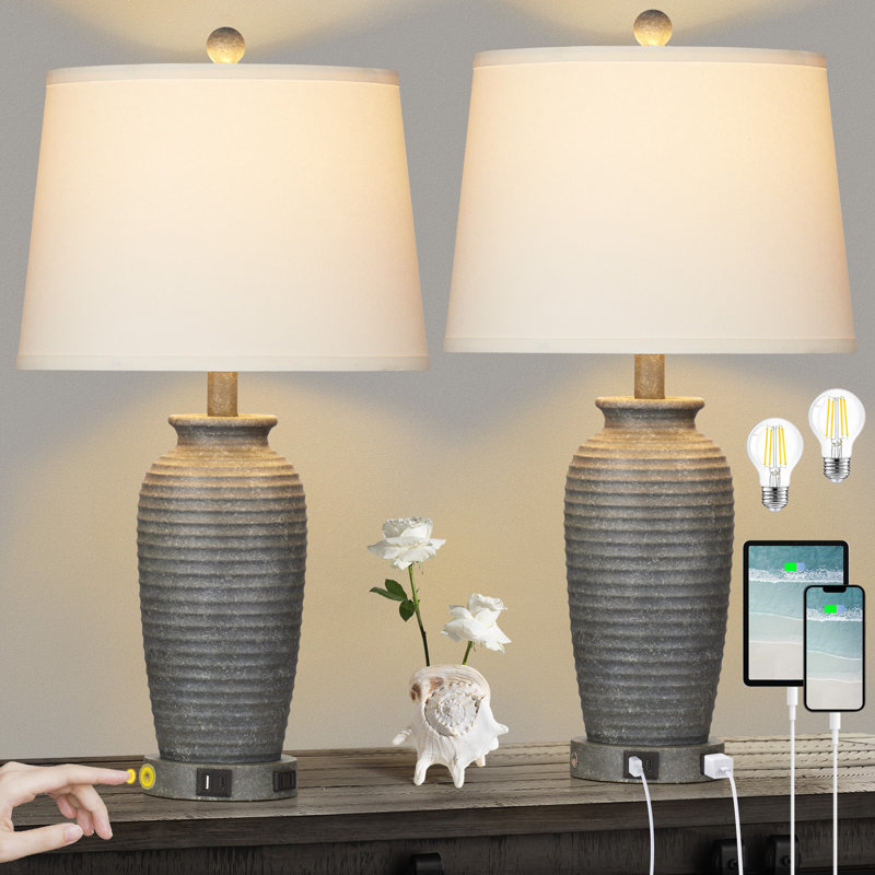 Parisse USB Table Lamp