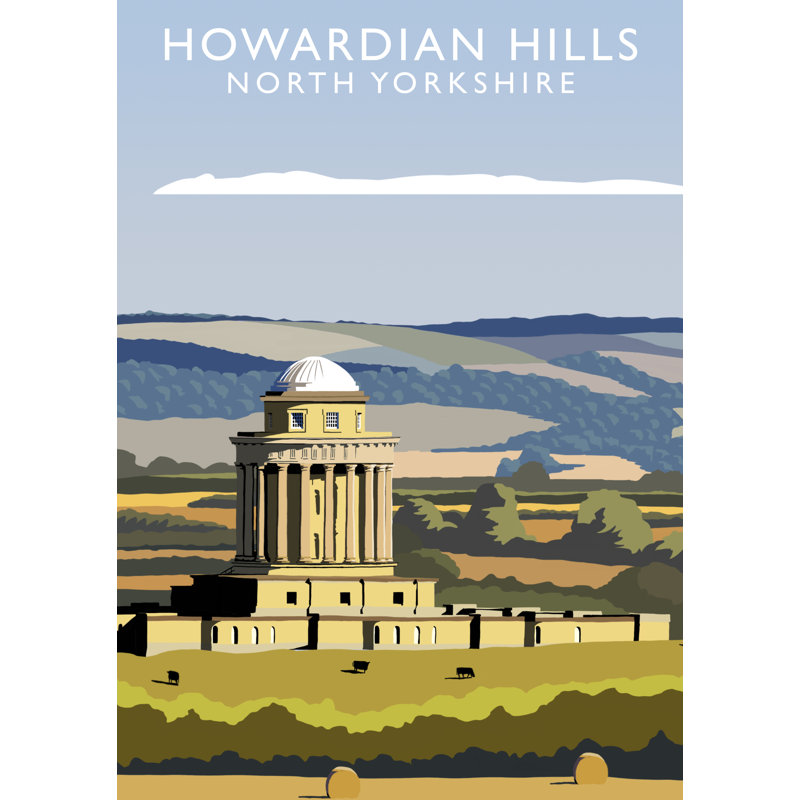 Howardian Hills 1 Piece Wall Art, 50 cm H x 40 cm W x 1 cm D, No Frame