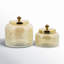 Glass Decorative Jars with Metal Lids Set-973390868