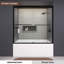 Nesso X P 56 po H Porte de baignoire coulissante encadrée et verre transparent noir mat-113951984
