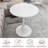 Marble-Top Round Side Table With Tapered Pedestal Base, Ideal For Living Room, Modern Minimalist Design-1195376988-1195376990