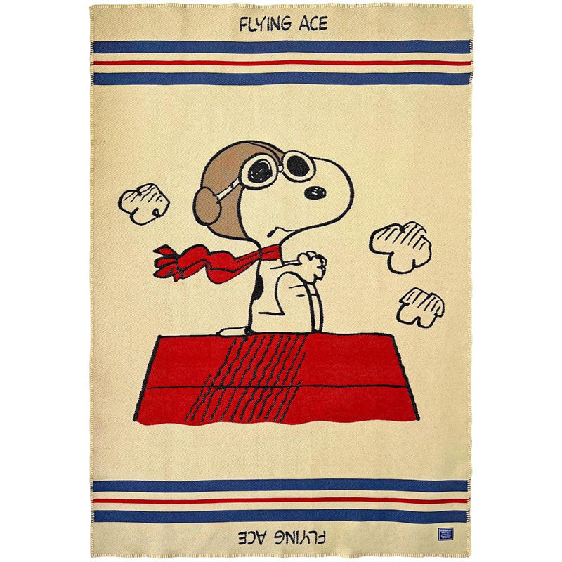 Jeté en laine Snoopy Flying Ace