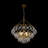 4 - Light Modern Bubble Glass Chandelier for Living Room