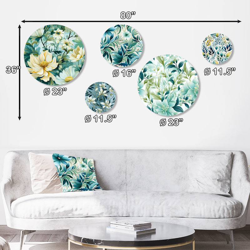 Dany - Ensemble de 5 décorations murales