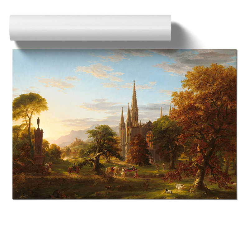 The Return by Thomas Cole - No Frame Painting, 30cm H x 42cm W x 0.1cm D