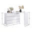 Commodes 6 tiroirs avec bureau étendu