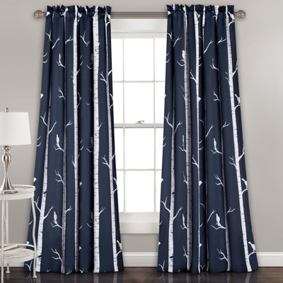 Bird on the Tree Room Darkening Curtain