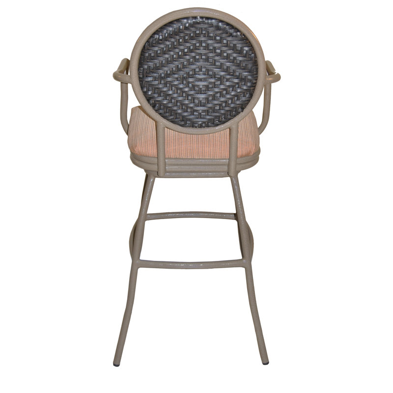 Tabouret de bar de patio 35" avec coussin adelle