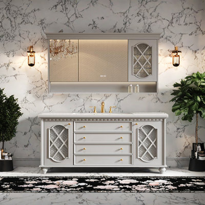 American retro and simple bathroom cabinet