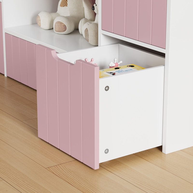 Meuble télé pour téléviseur de 60 po ou moins Alza, Rose