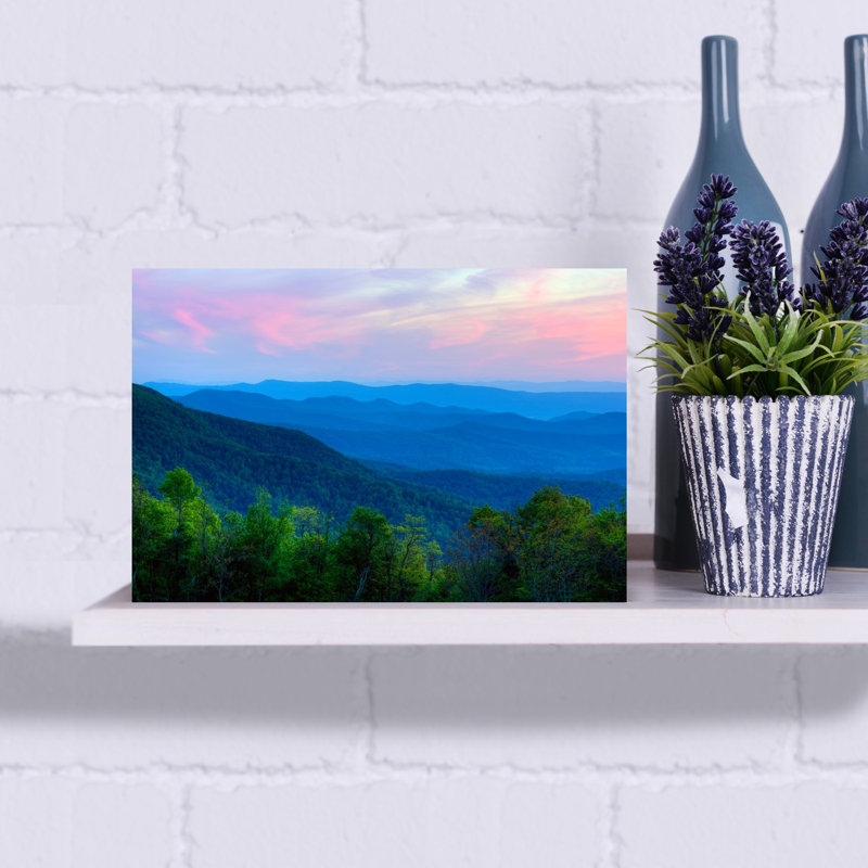 Evening light over Blue Ridge Mountains Shenandoah National Park Virginia USA 1 Piece Wrapped Canvas Wall Art