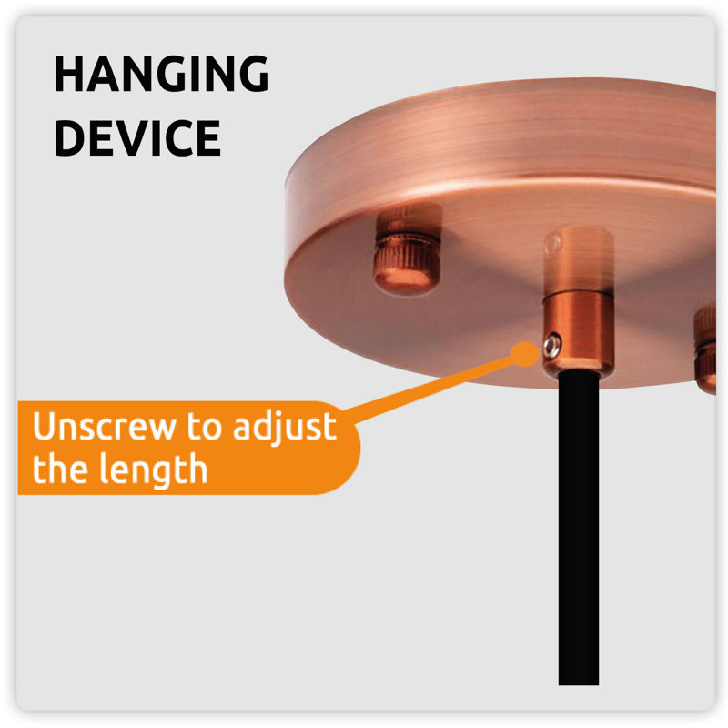 Bussell 1 - Light Single Pendant, Copper
