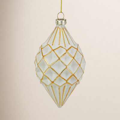 5" Glass Finial Ornament