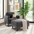 Fauteuil d'appoint et repose-pieds de rangement 32 W