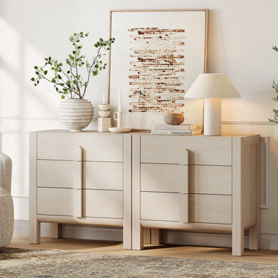 63" Mid-Century Modern TV Stand, Dresser With 6 Drawers, Wooden TV Console With Storage For Living Room,Bedroom