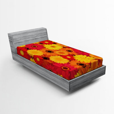 Microfiber Floral Fitted Sheet