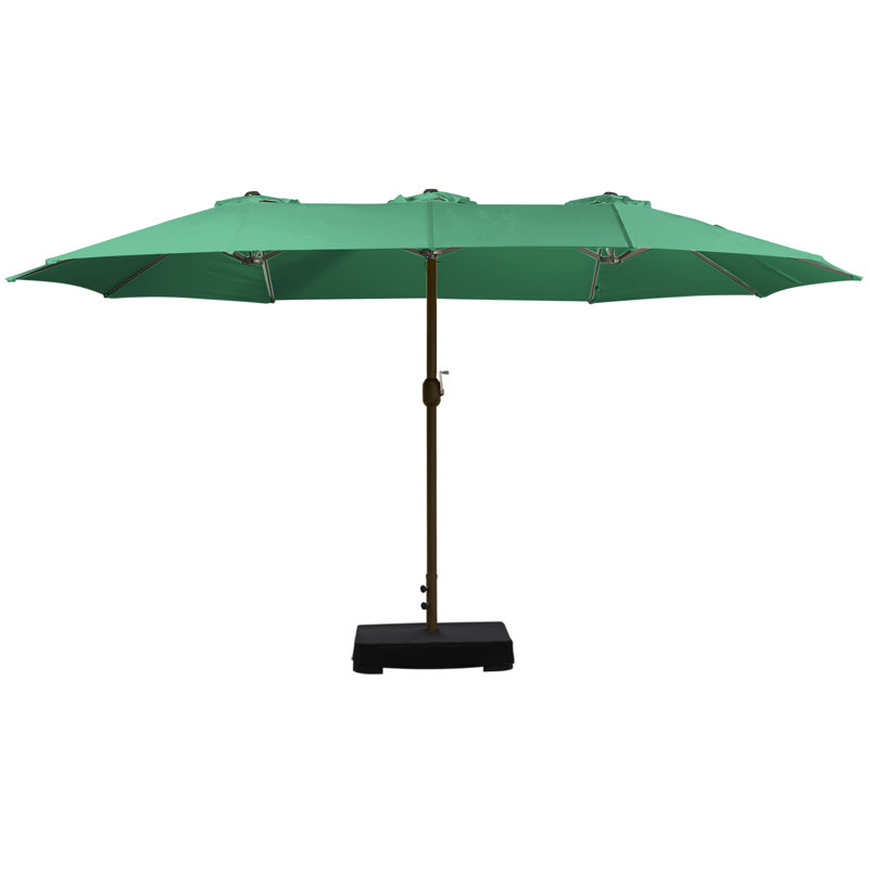 Parasol de marché rectangulaire Ocilla, Vert