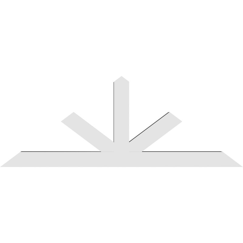 Support à pignon Saratoga, H 36 po x l 96 po (pas: 9/12), P 6 po x F 6 po, PVC