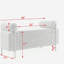 Banc de rangement en velours avec accoudoirs cylindriques et pieds en fer-94184796