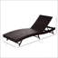 Chaise de piscine avec dossier et coussin réglables à 5 positions