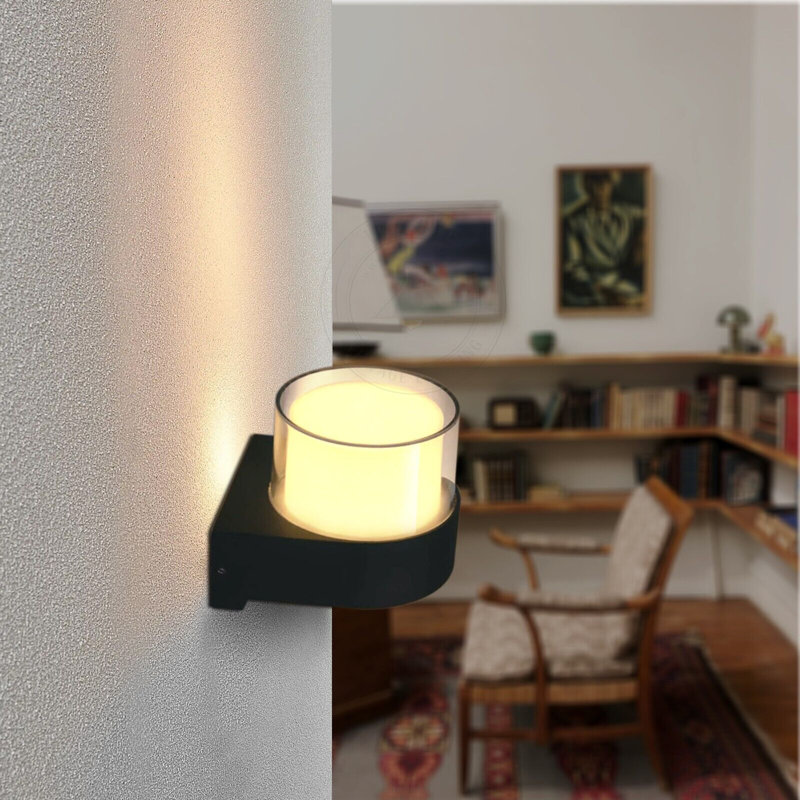 Mirnesa 8cm H Integrated LED Outdoor Flush Mount