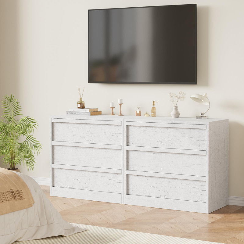 75 cm W Chest of 3 Drawers, White