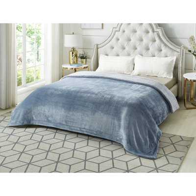 Couverture en flanelle Zakary Sherpa