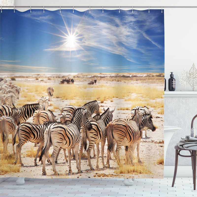 Shower Curtain with Hooks Included
